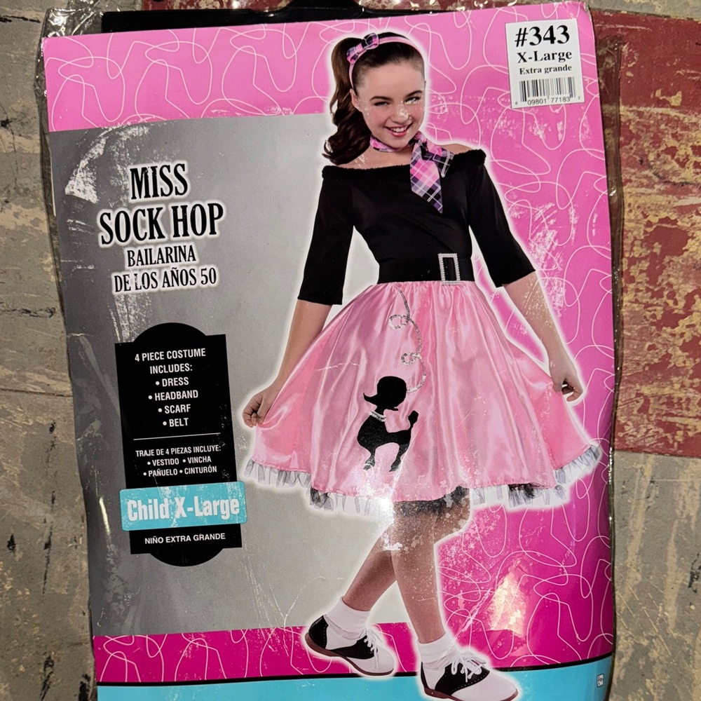 Child X-Large Costume - Pink and Black Halloween 🎃 costume